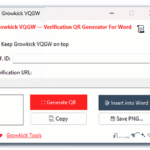 Growkick VQGW Windows software interface